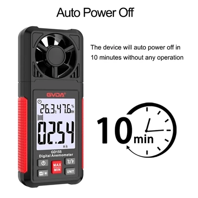 Flera testmetoder för digital anemometer