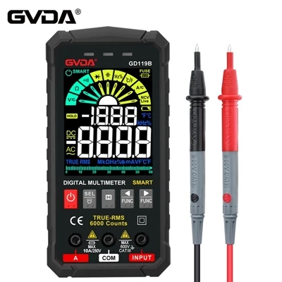 Vad representerar siffrorna på en multimeter?